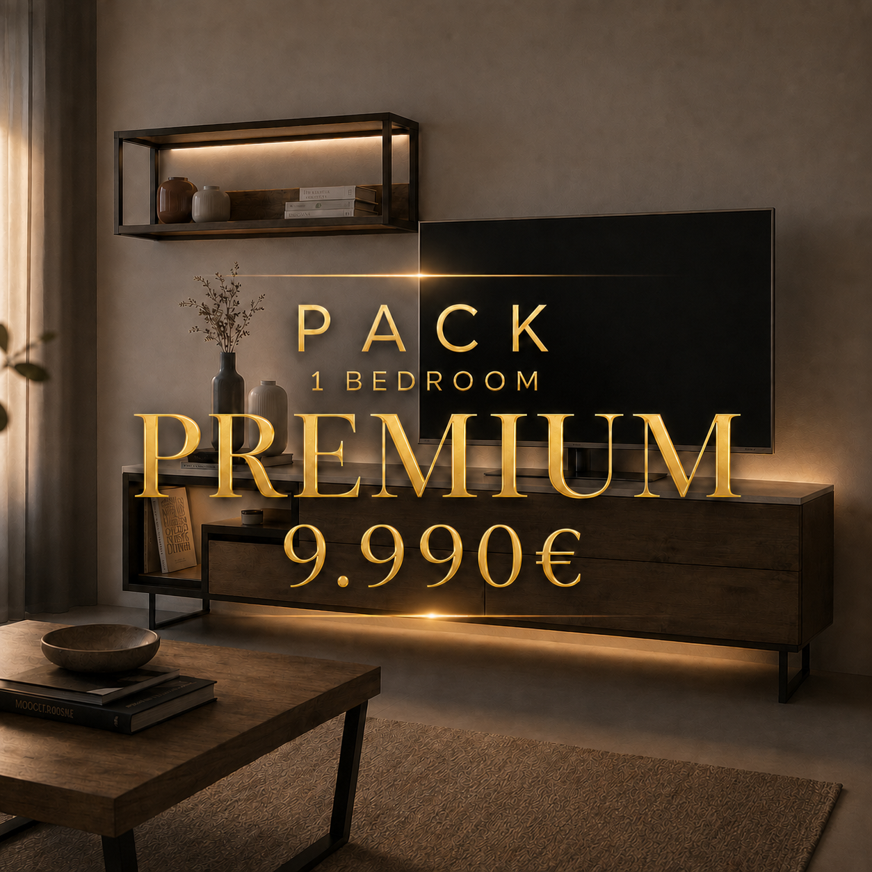 Premium 1-bedroom furniture package, 9,990 euros