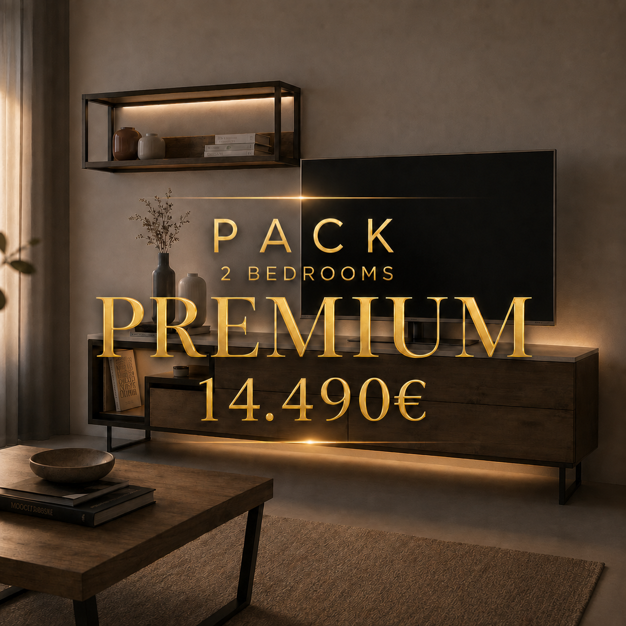 Premium 2-bedroom furniture package, 14,490 euros