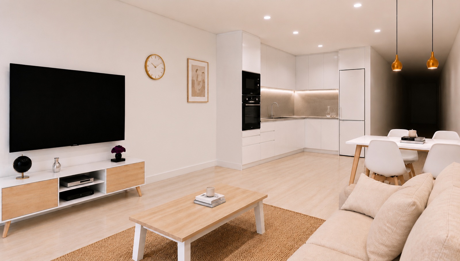 Basic living room — reverse view of the living room