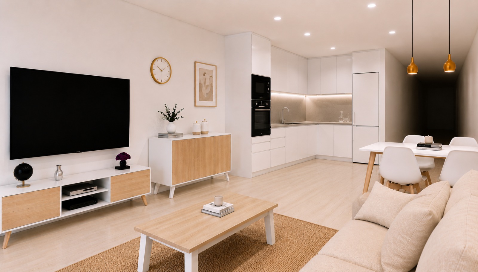 Basic living room — reverse view of the living room