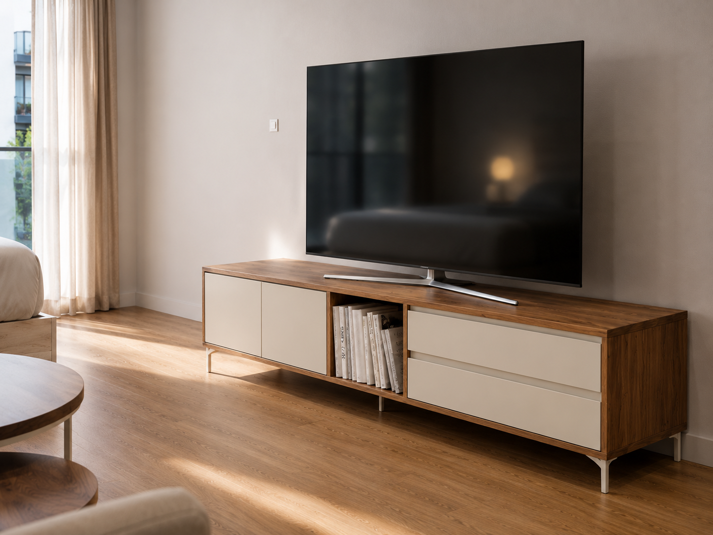 Comfort living room — television unit detail