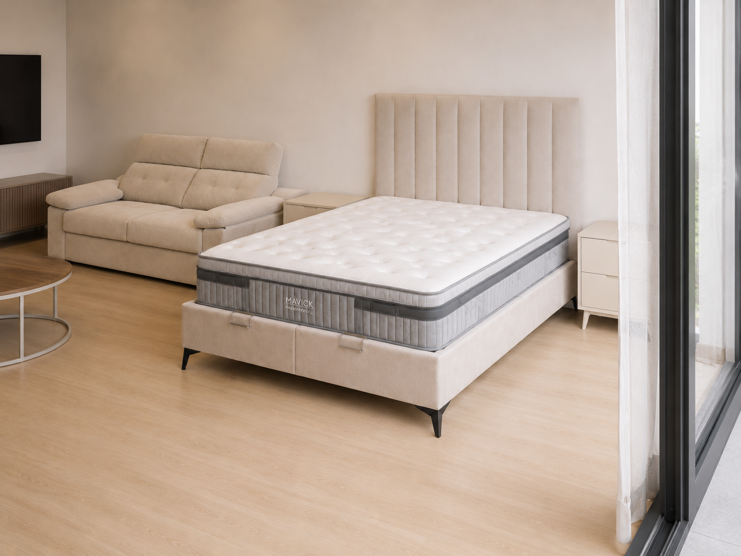 Comfort studio — bed detail